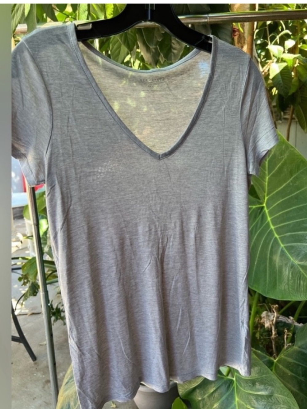 Allsaints v neck gray t shirt